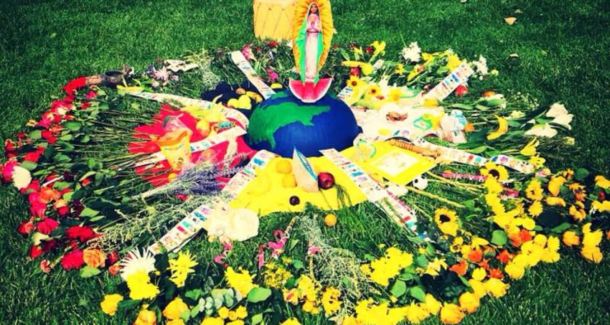 altar for 2018 prayer circle